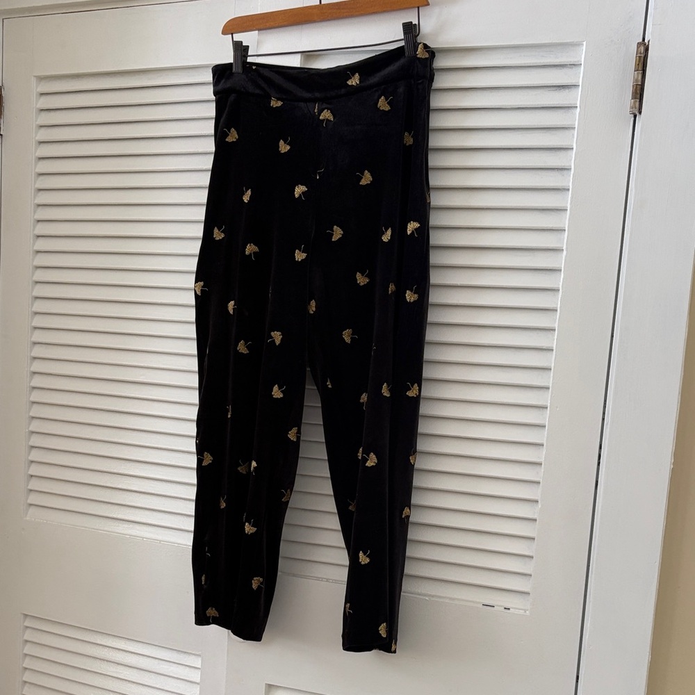 & Other Stories Black Pants with Gold Accents